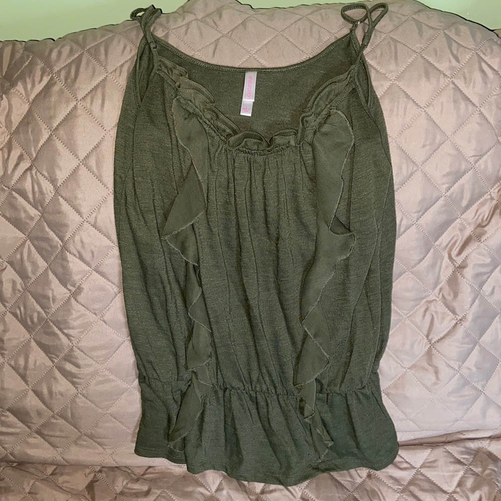 Green tank top
